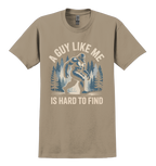 Tan t-shirt with Sasquatch graphic design