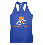Blue tank top with 'Hiking Gals' logo